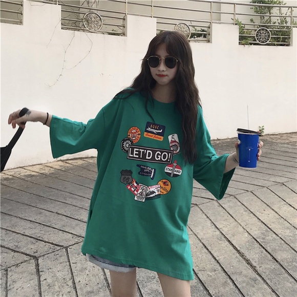 Oversize Short Sleeve Girls Tee - Picture 5 of 8